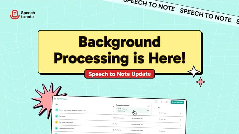 Introducing Background Processing: Work (Record) Smarter, Not Harder