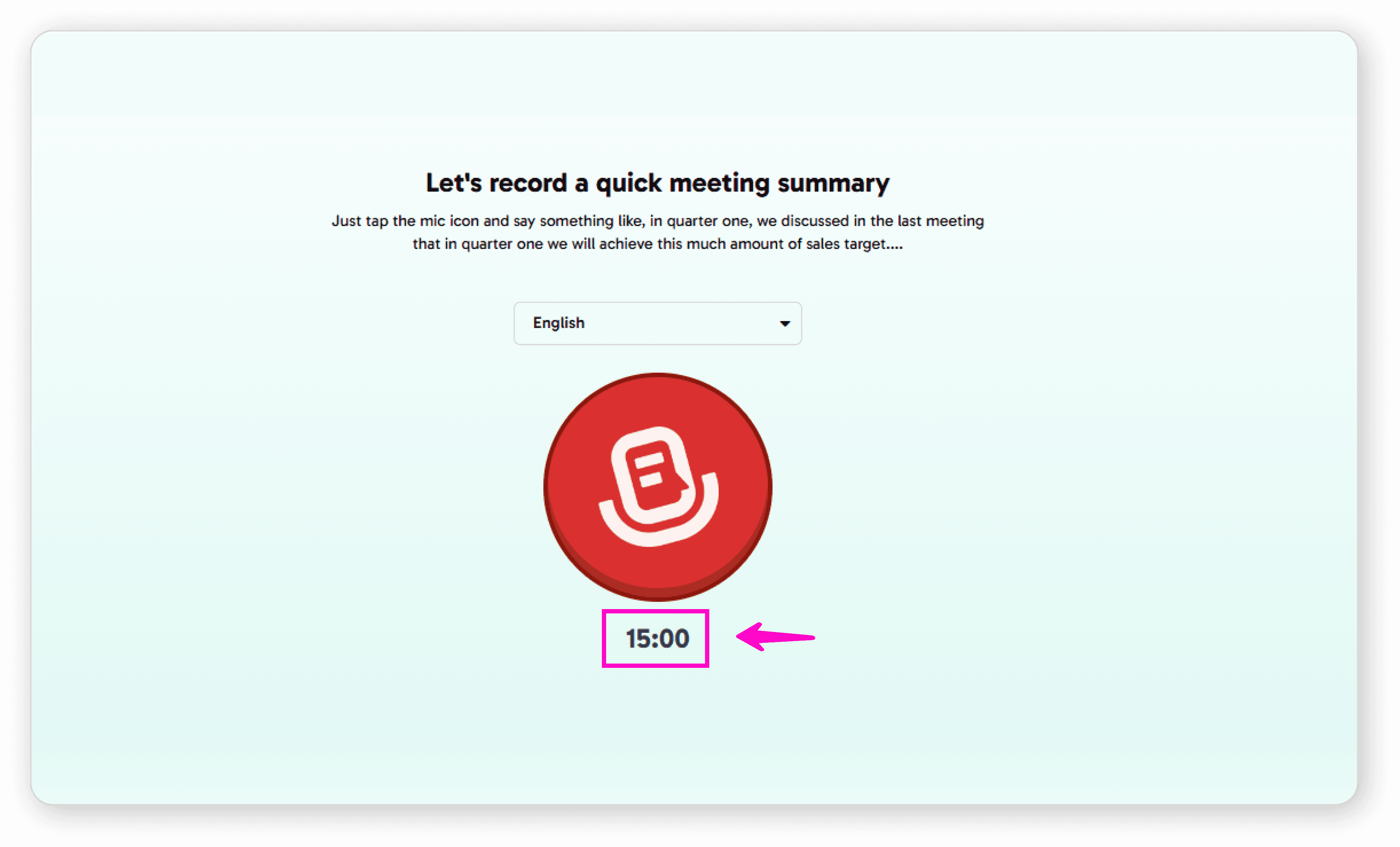 Check available minutes
