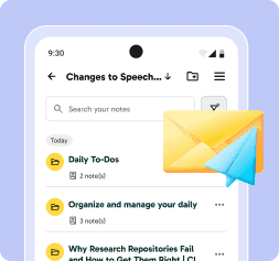 Screenshot of medical notes organized by patient folders and clinical tags