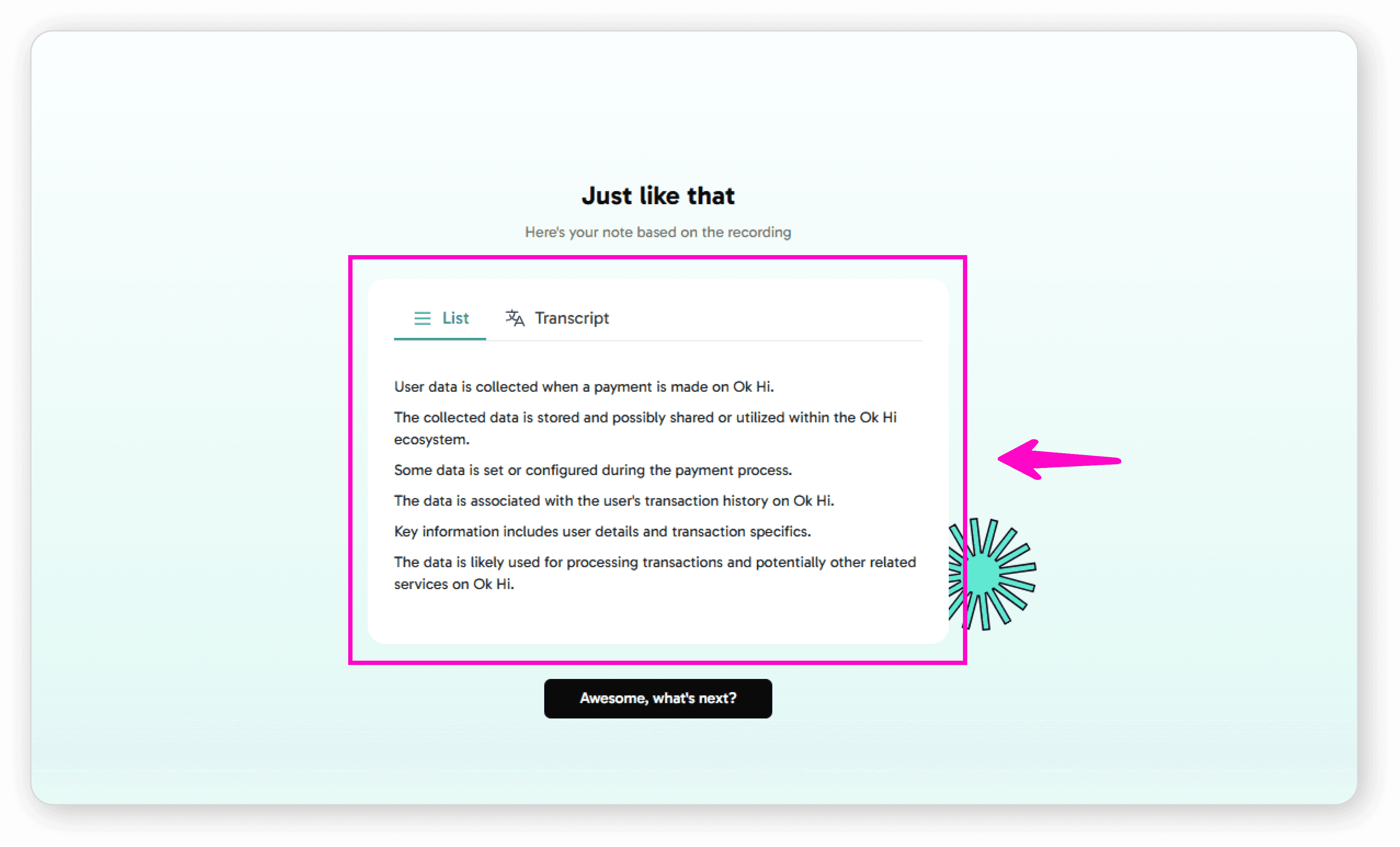 Audio converted to text