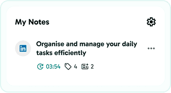 Voice recording feature preview card