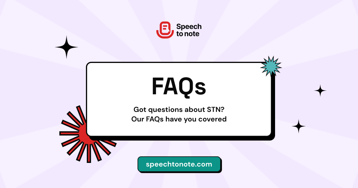 Monitoring Usage — Recording Notes — Help Center | Speech to Note